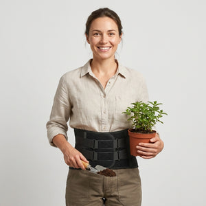 Ceinture dorso lombaire porter par une femme 