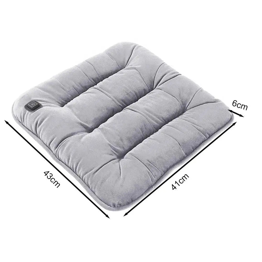 Coussin chauffant pour dos couleur gris