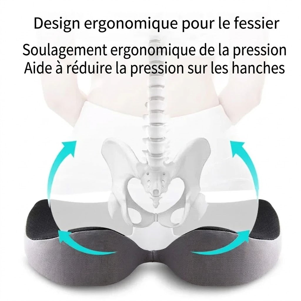 effet coussin en u coccyx