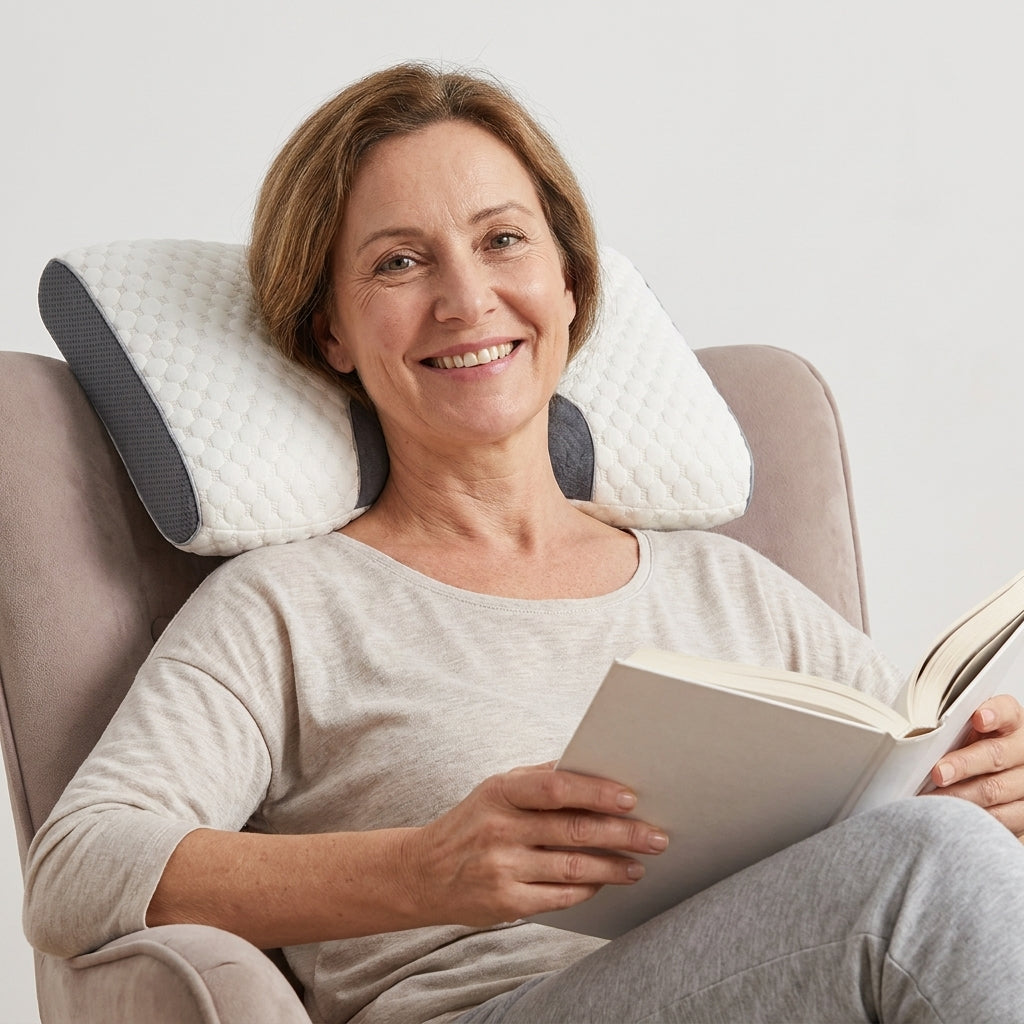 Oreiller mémoire de forme avec soutien cervical