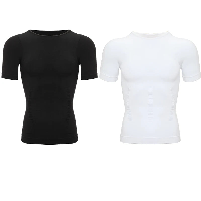 Tee shirt correcteur de posture noir et blanc
