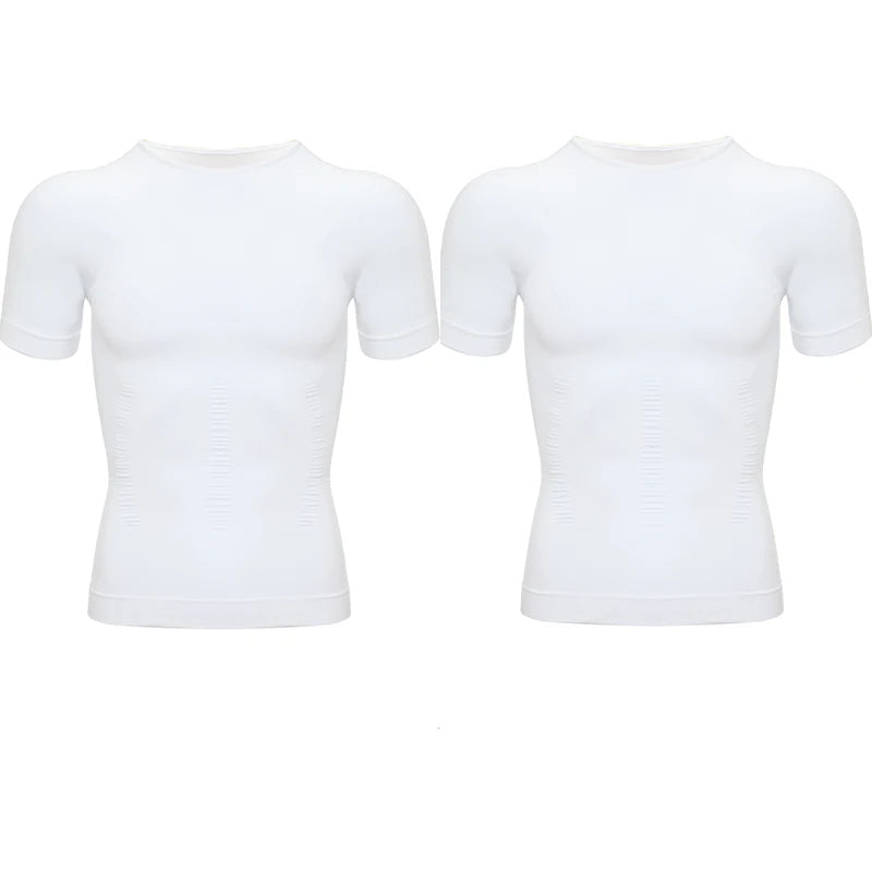 Tee shirt correcteur de posture blanc lot de deux