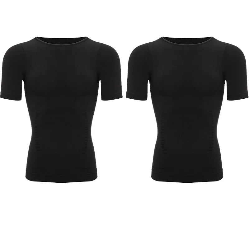 Tee shirt correcteur de posture couleur noir
