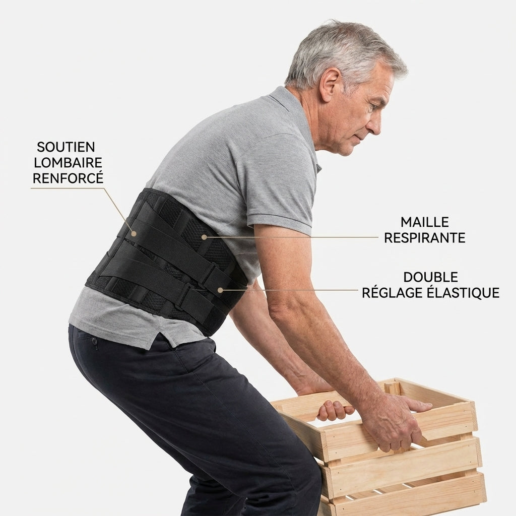 Ceinture lombaire Chirpro vue d'ensemble