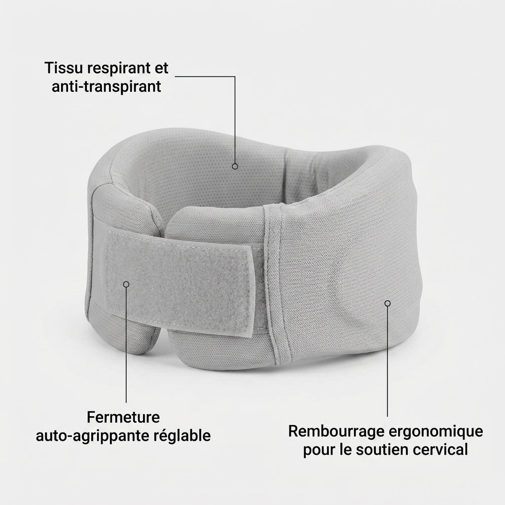 Collier cervical souple vue de dos