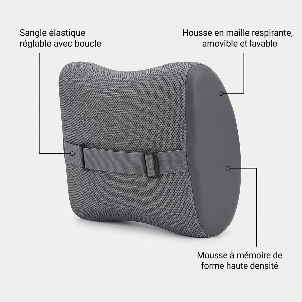 Coussin bas du dos vue de dos