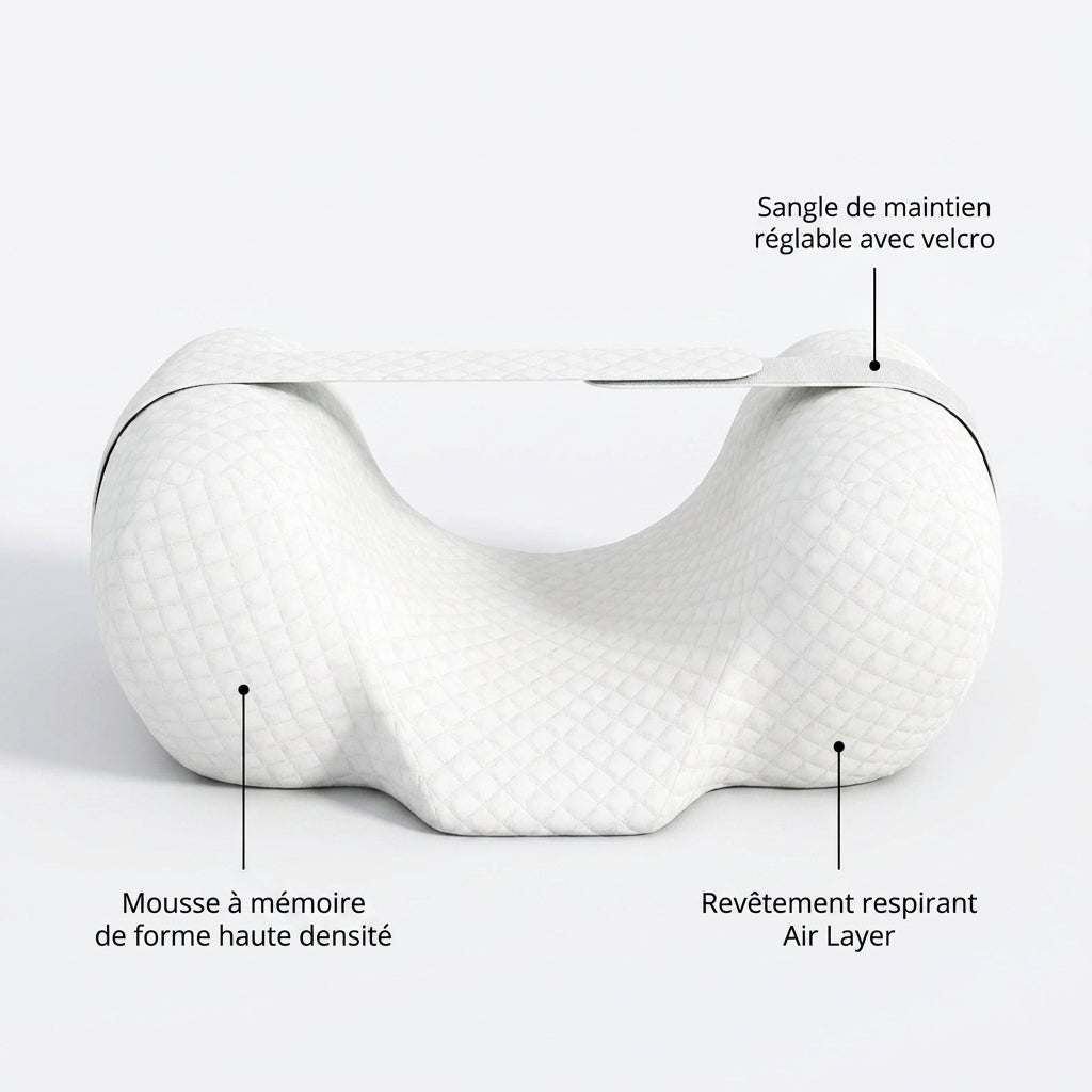 oreiller pour cervicales fragiles face chirpro