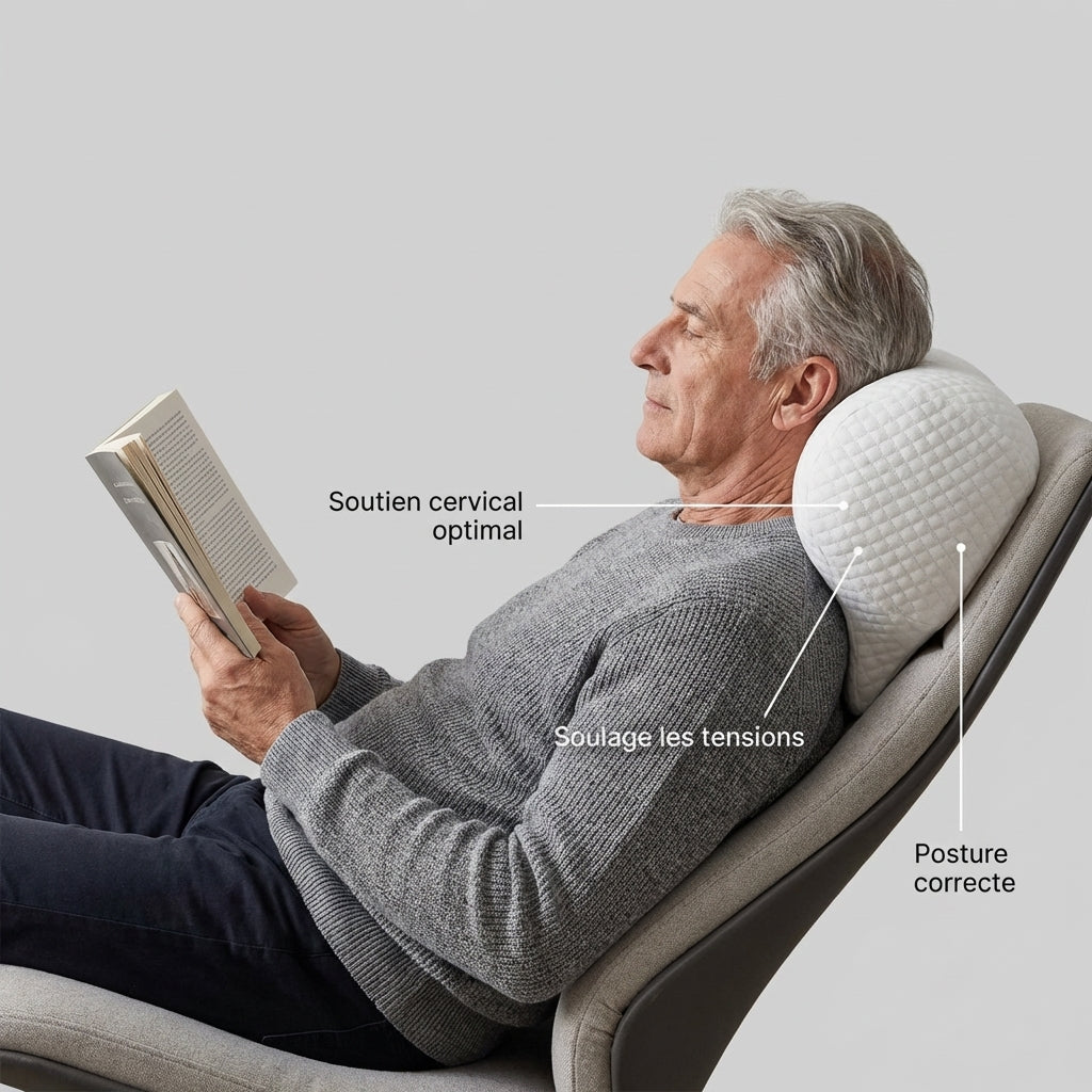 oreiller-pour-cervicales-fragiles homme assis 